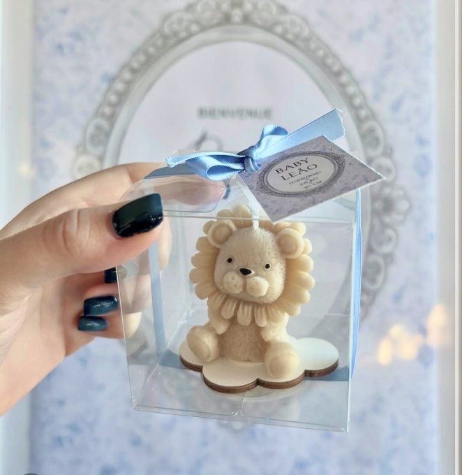 Bougie Lion en boite