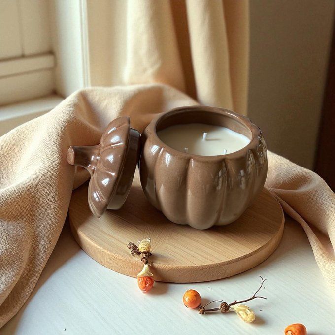 Pumpkin candle - Marron